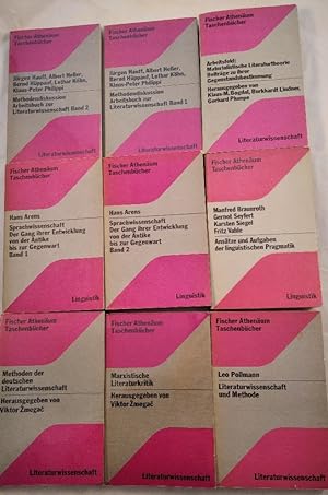 Literaturwissenschaft, Konvolut von 9 Bänden [9 Bücher]. FAT Fischer Athnäum Taschenbücher.