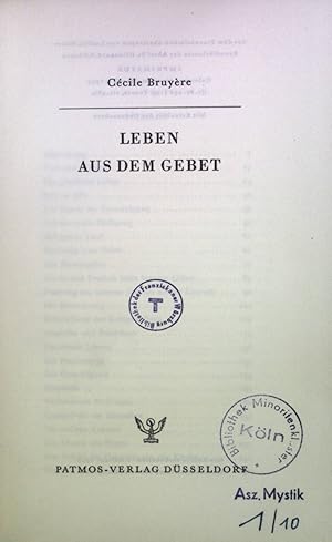 Seller image for Leben aus dem Gebet for sale by books4less (Versandantiquariat Petra Gros GmbH & Co. KG)