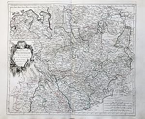 Bild des Verkufers fr Cercle de Westphalie divis en tous ses Etats et Souverainets" - Westfalen Mnster Ravensburg Lippe Mark Waldeck Oldenburg Osnabrck Schaumburg zum Verkauf von Antiquariat Steffen Vlkel GmbH