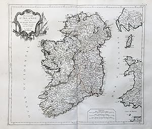 Immagine del venditore per Royaume d'Irlande divis en ses quatre provinces et subdivise en Comts" - Ireland Irland venduto da Antiquariat Steffen Vlkel GmbH