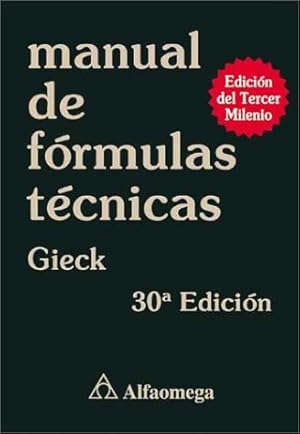 Immagine del venditore per Manual De Formulas Tecnicas / Technical Formulae venduto da Modernes Antiquariat an der Kyll