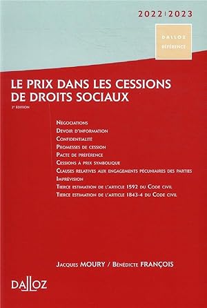 le prix dans les cessions de droits sociaux (édition 2022/2023)