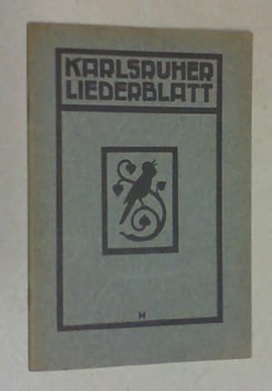 Bild des Verkufers fr Karlsruher Liederblatt. zum Verkauf von Antiquariat Sander