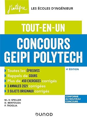 Image du vendeur pour concours Geipi Polytech ; tout-en-un (4e dition) mis en vente par Chapitre.com : livres et presse ancienne