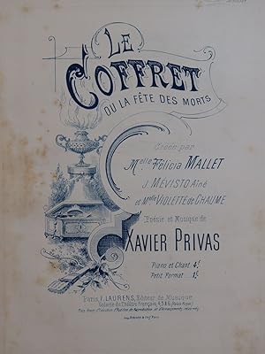 Bild des Verkufers fr PRIVAS Xavier Le Coffret Chant Piano zum Verkauf von partitions-anciennes