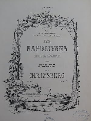 Seller image for LYSBERG Ch. B. La Napolitana Piano ca1860 for sale by partitions-anciennes