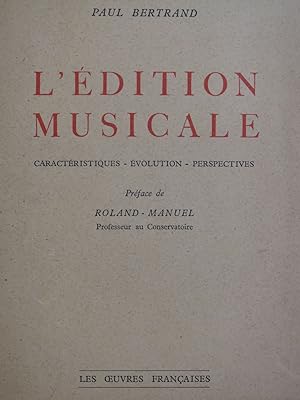 BERTRAND Paul L'édition Musicale Dédicace 1947