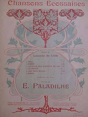 Seller image for PALADILHE E. Nanny Chanson Ecossaise Chant Piano 1930 for sale by partitions-anciennes