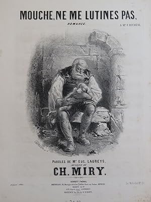 Imagen del vendedor de MIRY Charles Mouche ne me lutines pas Chant Piano ca1850 a la venta por partitions-anciennes