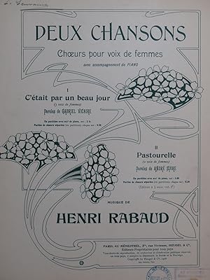 Image du vendeur pour RABAUD Henri Pastourelle Chant Piano 1906 mis en vente par partitions-anciennes