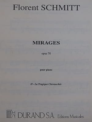 Image du vendeur pour SCHMITT Florent Mirages op 70 No 2 Piano mis en vente par partitions-anciennes