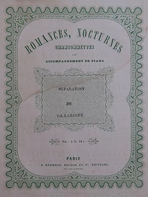Seller image for LABARRE Thodore Sparation Chant Piano ca1855 for sale by partitions-anciennes