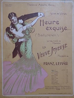 Imagen del vendedor de LEHAR Franz La Veuve Joyeuse Heure Exquise Suite Valses Piano a la venta por partitions-anciennes