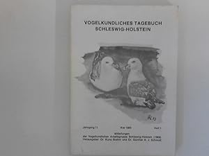 Immagine del venditore per Vogelkundliches Tagebuch Schleswig-Holstein: Jahrgang 11 - Heft 1 venduto da ANTIQUARIAT FRDEBUCH Inh.Michael Simon