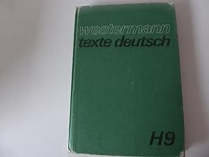 Bild des Verkufers fr Westermann Texte Deutsch H 9. Schulbuch. Hardcover zum Verkauf von Deichkieker Bcherkiste