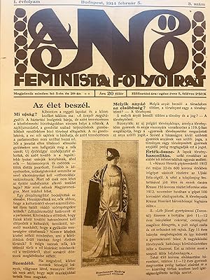 Image du vendeur pour A N . Feminista folyirat. (The women. Feminist periodical) First year 1-7., 9-14., 17-19. and Second year 1-12 mis en vente par Fldvri Books