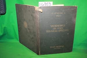 Imagen del vendedor de Microscopes and Other Apparatus for Biological Laboratories Catalog B 1923 a la venta por Princeton Antiques Bookshop