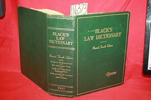 Seller image for Black's Law Dictionary Definitions of the Terms and Phrases of American and English Jurisprudence Ancient and Modern for sale by Princeton Antiques Bookshop