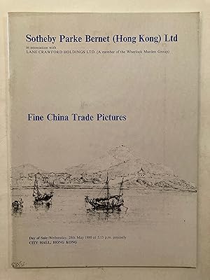 Imagen del vendedor de Fine eighteenth, nineteenth and twentieth century China trade paintings, drawings, watercolours and prints : Date of sale: May 28, 1980 a la venta por Joseph Burridge Books