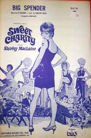 [Filmmusik] Big spender. Music by CY Coleman. Universal pictures Sweet Charity. S.A.T.B.