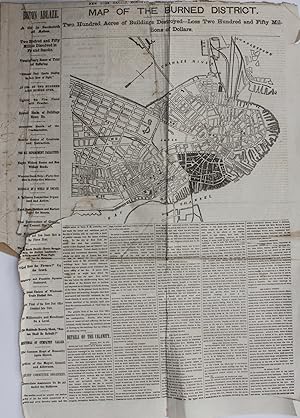 Great Boston Fire. Map of the Burned District.