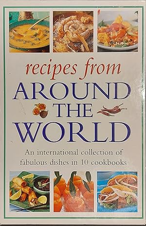 Seller image for Recipes From Around The World 10 Book Box Set - Best Of Italy, Mexico, Greece, Morocco, India, Thailand, Spain, Japan, Ireland & China for sale by Mister-Seekers Bookstore