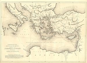 MAP OF THE COUNTRIES TRAVELLED BY THE APOSTLES SHOWING THE JOURNEYS OF ST PAUL BETWEEN ASIA AND E...