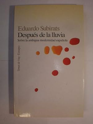 Seller image for Despus de la lluvia for sale by Librera Antonio Azorn
