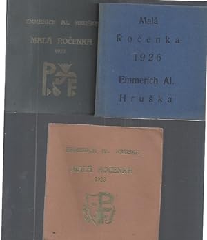 EMMERICH ALOIS HRUSKA: MALA ROCENKA 1925 - 1926 - 1927 - 1928 / SMALL YEARBOOK 1925 - 1926 - 1927...