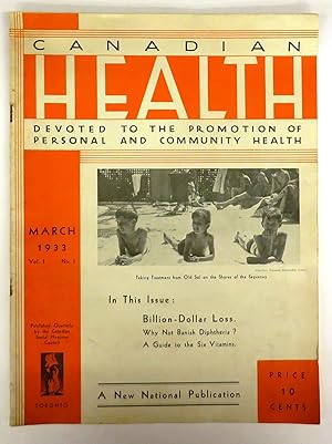 Seller image for Canadian Health: Devoted to the promotion of personal and community health, March 1933 for sale by Attic Books (ABAC, ILAB)