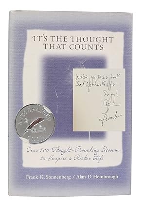 Seller image for IT'S THE THOUGHT THAT COUNTS SIGNED Over 500 Thought-Provoking Lessons to Inspire a Richer Life for sale by Rare Book Cellar