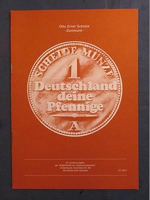 Bild des Verkufers fr Deutschland - Deine Pfenninge (= Sonderausgabe 45 der "Rundschau der Geldzeichensammler"). zum Verkauf von Das Konversations-Lexikon