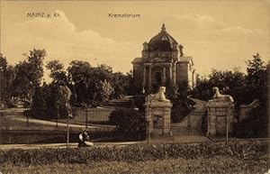 Imagen del vendedor de Ansichtskarte / Postkarte Mainz am Rhein, Krematorium a la venta por akpool GmbH