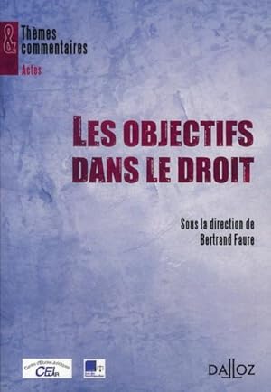 Les objectifs dans le droit