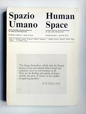 Bild des Verkufers fr Spazio Umano Human Space -Issue 4, October - December 1988 zum Verkauf von castlebooksbcn