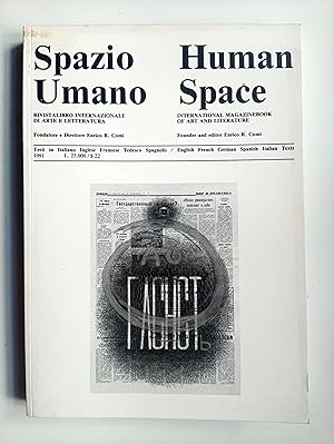 Image du vendeur pour Spazio Umano Human Space - Single Issue, 1991 mis en vente par castlebooksbcn