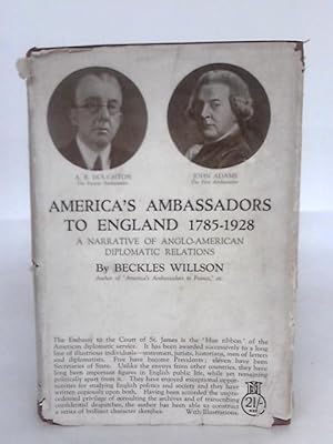 Bild des Verkufers fr America's Ambassadors to England (1785-1928) zum Verkauf von World of Rare Books