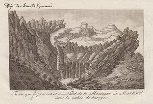 Seller image for Landschaft, " . Montagne de Marbore, dans la vallee de Bareges". for sale by Antiquariat Clemens Paulusch GmbH