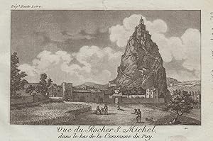 Imagen del vendedor de Teilansicht, Saint Michel, "Vue du Rocher S. Michel .". a la venta por Antiquariat Clemens Paulusch GmbH