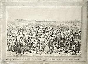 Einzug der Verbündeten Mächte in Paris den 31. März 1814 - L' Entrée de Puisences Coalisées a Paris.