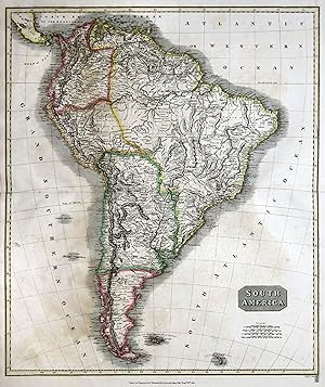 Bild des Verkufers fr Kupferstich- Karte, v. J. Moffat fr "Thomson's New General Atlas", "South America". zum Verkauf von Antiquariat Clemens Paulusch GmbH