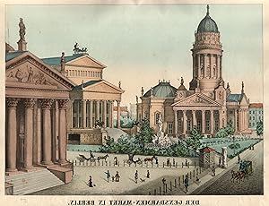 Bild des Verkufers fr Der Gensdarmen - Markt in Berlin. zum Verkauf von Antiquariat Clemens Paulusch GmbH