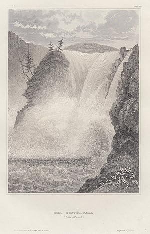 Seller image for Ansicht des Wasserfalls, "Der Topp-Fall .". for sale by Antiquariat Clemens Paulusch GmbH