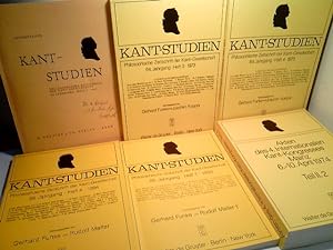 Bild des Verkufers fr Konvolut bestehend aus 6 Bnden, zum Thema: Kant Studien. zum Verkauf von ABC Versand e.K.