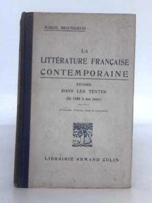 Seller image for La Literature Francaise Contemporaine for sale by World of Rare Books