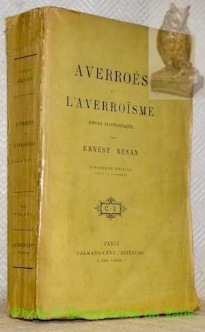 Bild des Verkufers fr Averros et l'averrosme. Essai historique. Cinquime dition. zum Verkauf von Bouquinerie du Varis