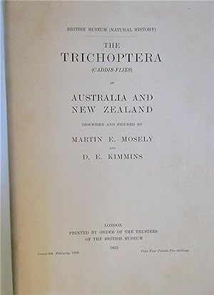 Image du vendeur pour The Trichoptera (Caddis-Flies) of Australia and New Zealand mis en vente par Moneyblows Books & Music
