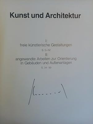 Kunst und Architektur. I. freie künstlerische Gestaltung II. angewandte Arbeiten zur Orientierung...