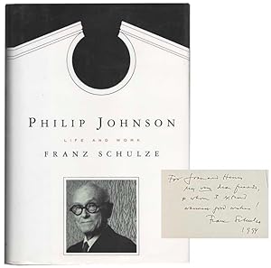 Bild des Verkufers fr Philip Johnson: Life and Work (Signed First Edition) zum Verkauf von Jeff Hirsch Books, ABAA