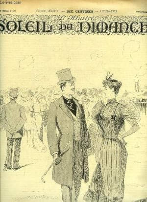 Bild des Verkufers fr L'illustr, soleil du dimanche n 27 - A la dernire journe de Longchamps,dessin de L. Vallet, Le maitre de Forges par Georges Ohnet, Alfred et Mdor par Alexandre Dumas, L'ours par Georges Courtelier, Avant le dpart pour le Dahomey, composition de Brun zum Verkauf von Le-Livre